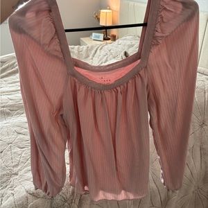 Target light pink blouse
